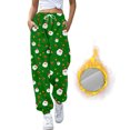 thumbnail image 3 of Pantalones de mezclilla Gibobby Mujer Otoño e Invierno Casual verde XL, 3 of 5
