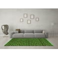 thumbnail image 3 of Ahgly Company Indoor Round Abstract Green Modern Area Rugs, 5' Round, 3 of 4