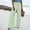Green, variant on COSFO Boho Pants for Women Green Palazzo Casual High Elastic Waisted Wide Leg Pants with Pocket Loose Pants