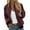 Red, variant on Women Jackets Womens Fall Jackets Women Autumn Fashion Leisure Square Thin Pocket Jacket Blouse Coat Baseball Top