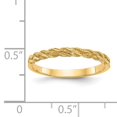 thumbnail image 3 of 14k Yellow Gold Rope Ring, 3 of 10