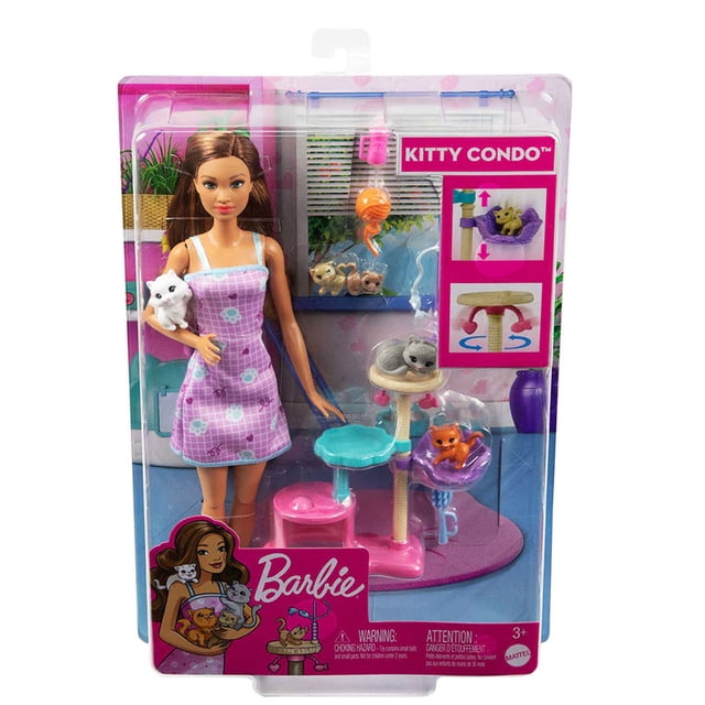 Muñeca Barbie Cuidado De Gatitos