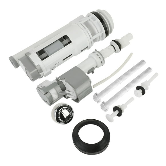 Toilet Fill Valve Drain Flush Valve Button Kit Bathroom Accessories for Two Piece Toilet