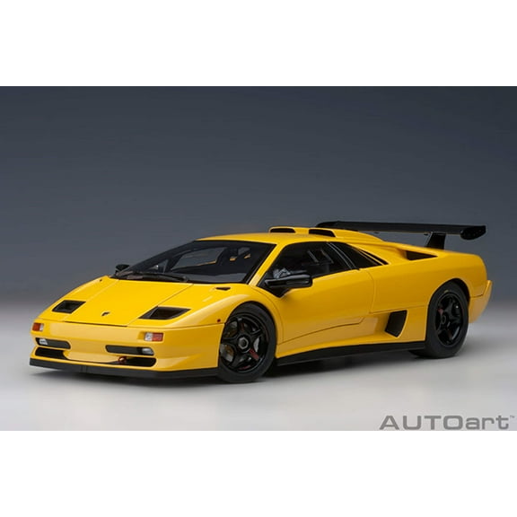 Lamborghini Diablo SV-R Superfly Yellow 1/18 Model Car by Autoart