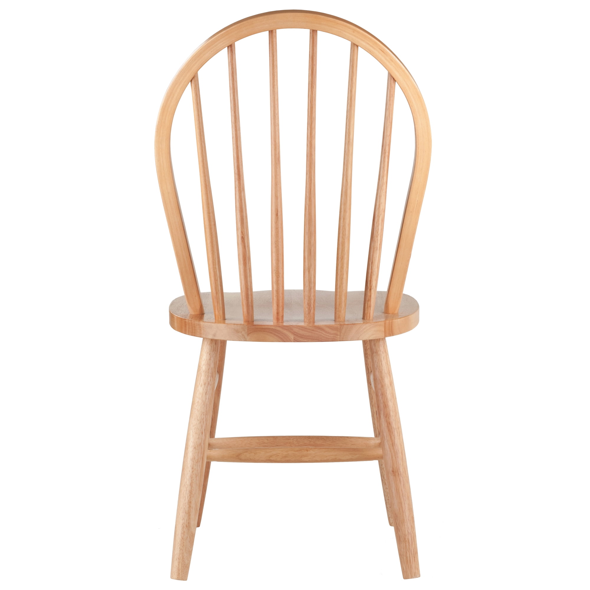 Winsome Wood Windsor Chairs 2 Pc Rta Natural Finish Walmart Com Walmart Com