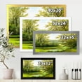 thumbnail image 4 of Spring Trees With Green Pond 40 in x 30 in Framed Painting Canvas Art Print, by Designart, 4 of 4