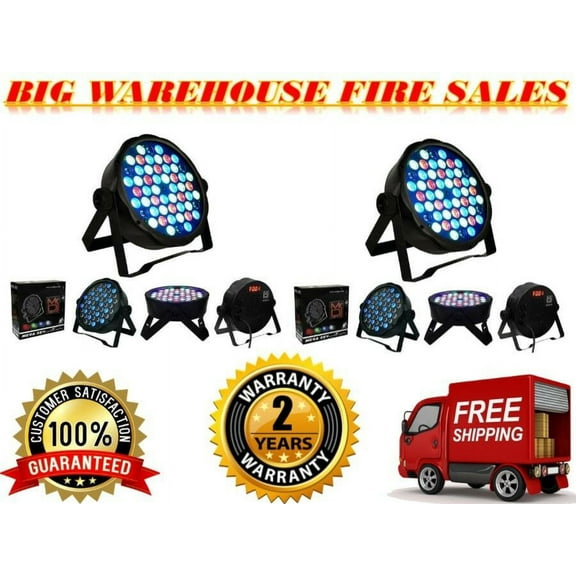 2 MR DJ MEGA354<br/> Slim Disco DJ Party Club Stage Show Lighting Flat Par Wash Lighting 54X1W RGBW