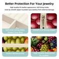 thumbnail image 3 of Thanksgiving Fruit Travel Portable Square Jewelry Organizer Box - Earring Holder, Ring, Necklace, Bracelet Storage - Suitable for Girls and Women - Jewelry Stand, Jewelry Boxes, 3 of 6