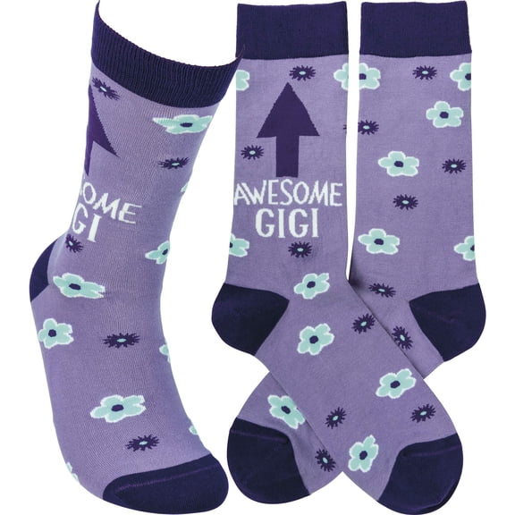 Primitives by Kathy 109598 Awesome Gigi Socks, One Size, Cotton, Nylon and Spandex