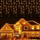 thumbnail image 2 of Decoración navideña 2024 Luces LED de carámbanos Guirnalda de cortina para exteriores con caída de 0,5/0,6/0,7 m Guirnalda de calle en la casa Año Nuevo 2025, 2 of 5