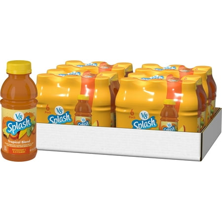 (4 pack) V8 Splash Tropical Blend Flavored Beverage 12 fl oz Bottle (6 Pack) (4 pack) V8 Splash Tropical Blend Flavored Beverage 12 fl oz Bottle (6 Pack)