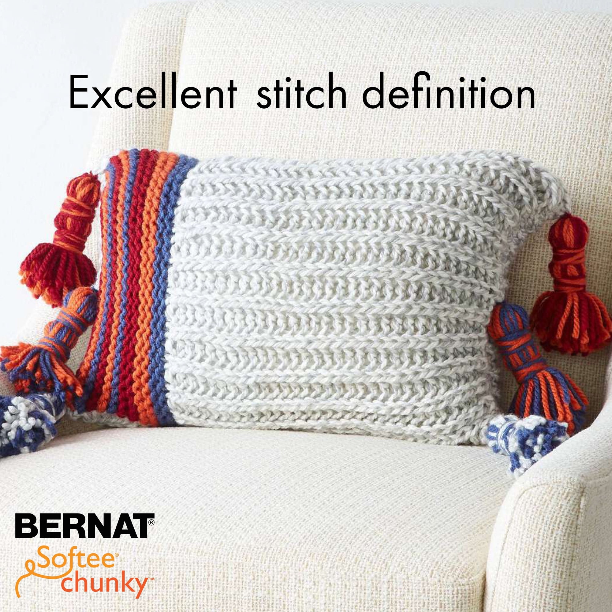 Bernat® Softee® Chunky™ Yarn, Acrylic #6 Super Bulky, 3.5oz/100g, 108 Yards, Acrylic #6 Super Bulky Yarn