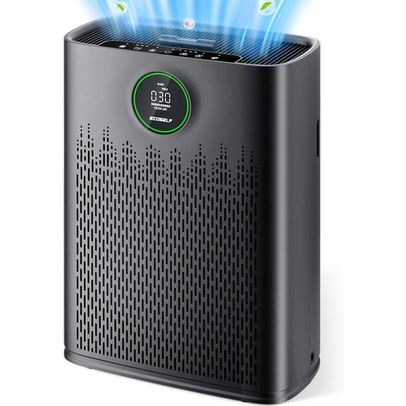 Air Purifiers for Home Large Room, with Smart Mode, PM2.5 Air Quality Display, 22dB Sleep Mode, Aromatherapy, Cover Up to 2300 Ft² with 2X-Purification & 360°Air Outlet