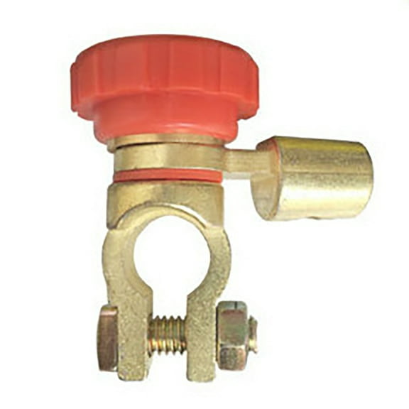 EUBUY Top Post Battery Disconnect Switch Quick Disconnect Battery Cut Off Switch for Car Truck Marine RV Boat Camper Tractor Vehicles Red