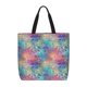 thumbnail image 1 of Fotbe blue pink colorful cracked texture Bolsa Tote con Estampado para Mujer, Bolsos con Cremallera, Bolsa de Hombro Casual de Gran Capacidad con Bolsillos Internos, 1 of 7