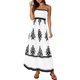 thumbnail image 1 of Vestido PRETTYGARDEN 2025 Floral Boho Maxi Blanco XL, 1 of 8