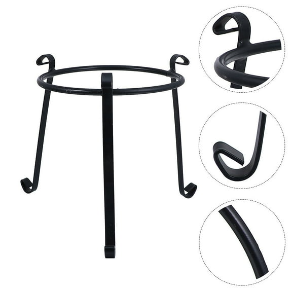 ELAYARD Iron Flower Stand for Living Room Black Decorative Plant Holder Indoor Outdoor Storage Use 24.5"x9.8"x27.5"