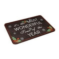 thumbnail image 2 of Indoor Outdoor Entry Way Doormat for Patio, Front Door, All Weather Exterior Doors Christmas Holiday Doormat Wonderful Time, 2 of 8