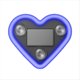 thumbnail image 1 of Luz Ambiental LED para Coche, Diseño de Corazón Solar, Neón para Ventana Triangular o Trasera, Luz Azul., 1 of 5