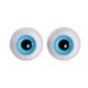 thumbnail image 4 of 2 ojos móviles grandes para muñecas (6 mm) para manualidades y manualidades. StyleB-Azul claro, 4 of 5