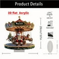 thumbnail image 3 of Taotanxi Santa Carousel-(3.1x7.87Inch), Acrylic, Multicolor, 3 of 7