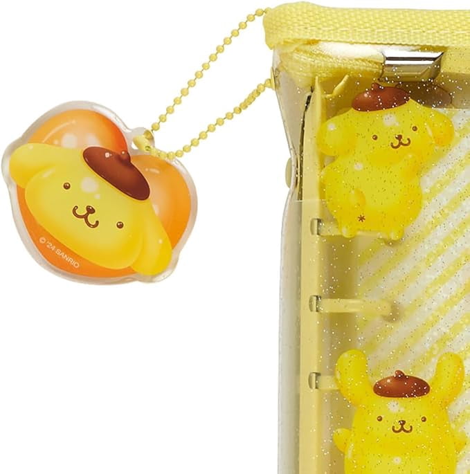 Sanrio 297933 Clear Binder Clear Plump 3D Pom Pudding POMPOMPURIN
