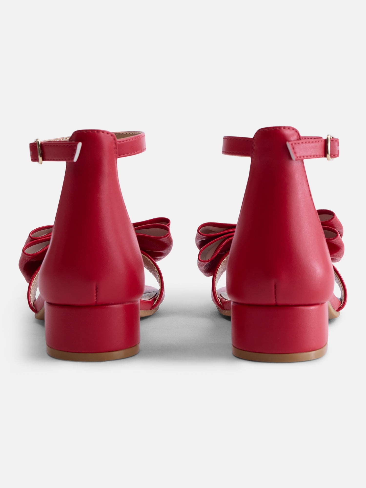 Wonder Nation Little and Big Girls Fashion Bow Heel Dress Shoes
