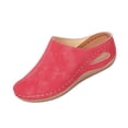 thumbnail image 2 of Hinvhai Sabots pour Femmes Mules Chaussures : Sandales Confortables à Enfiler à Bout Fermé Été Décontractées de Marche à Plateforme Rouges 7.5(40), 2 of 9
