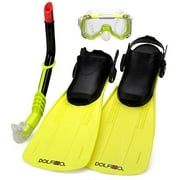 Dolfino Deluxe Youth Snorkel Combo With Fins