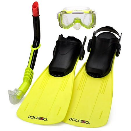 Dolfino Deluxe Youth Snorkel Combo With Fins