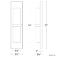 thumbnail image 5 of WAC Lighting Bandeau 22" LED 3000K Aluminum Indoor/Outdoor Wall Light in Black, 5 of 5