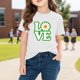 thumbnail image 5 of TaTaai School Season Cute Print Short Sleeve T-Shirt, Valentine's Day Casual Top, Unisex All Season Graphic Tee Gift, 5 of 8