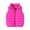 Hot Pink, variant on Kids Puffer Vest Kids Girls Winter Vest Casual Lightweight Cute Jacket Sleeveless Winter Outfits for Kids 6-7 Years