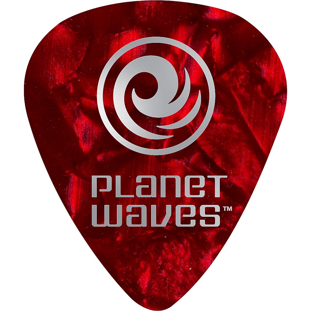 D'Addario Planet Waves Black Pearl Celluloid Guitar Picks - 100 Packs