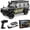 Black, variant on ARRIS 1:43 Scale Mini RC Crawler, 4WD Desktop Off-Road Toy Vehicle with 2 Interchangeable Body Shells and LED Lights for Adults