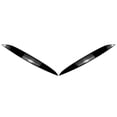 thumbnail image 3 of BFY 2x Headlight Eyebrow Eyelid Cover Trim for VW Golf MK4 1997-2005 Gloss Black, 3 of 7