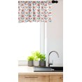 thumbnail image 2 of Ambesonne 1970s Valance Pack of 2, Retro Scandinavian Flowers, 42"X18", Multicolor, 2 of 3