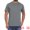 Gray, variant on DARING DIVA Men's Henley Crew Neck Short Sleeve Button Down T-Shirt M White