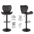 thumbnail image 2 of Set De 2 Bancos De Cocina Mostrador Barra Silla Taburete Comedor Respaldo Alto Altura Regulable y Función Giratoria 360°, 2 of 7