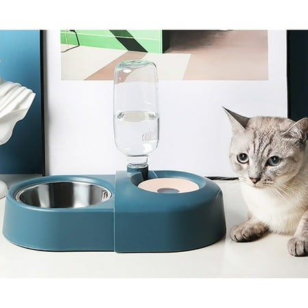 Pet Bowl Bol De Nourriture Pour Chien Anti Derapant Automatique Bol D Eau Pour Chat Avec Mangeoire A Eau Walmart Canada