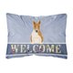 thumbnail image 1 of Almohada decorativa de lona Caroline's Treasures Bull Terrier rojo blanco 12 x 16 multicolor, 1 of 1