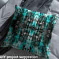 thumbnail image 2 of jejeloiu Oil Painting Fabric by the Yard 5 Yards,Batik Artwork Fabric for Sewing,Cyan Black Ombre Home Decor Fabric by the Yard For Teens,Ultra Soft Home Decor, 2 of 6