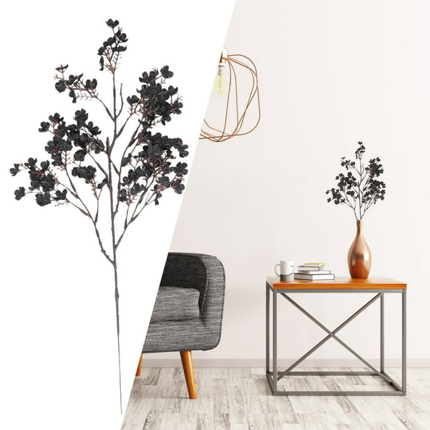 Rama de melocotón artificial inspirada en el zen de 50 cm para decoración del hogar en una sala de té y arreglo floral de boda