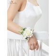 thumbnail image 3 of Set de Corsages de Muñeca Serwalin con Rosas Marfil para Bodas, 6 Piezas, 3 of 8