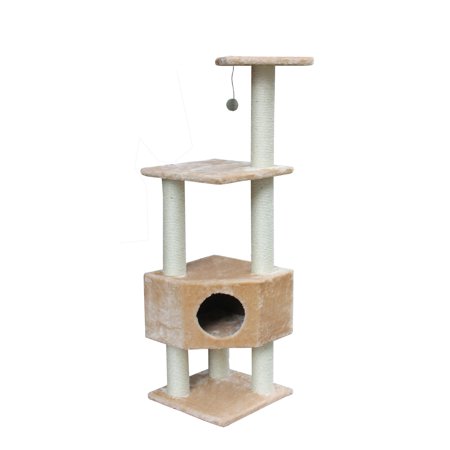 Kitty Mansions Houston 51 in. Cat Tree