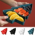thumbnail image 2 of Usloyux Under $5 Christmas Tree Snack Tray, Three-Compartment Serving Platter for Fruit Nuts, Holiday Party Decor Tableware, Daily Use Decorative Serving Dish, 2 of 9