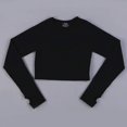 thumbnail image 1 of Peeli-Top corto de manga larga para mujer, Top deportivo para Yoga, camisetas sin costuras, Top corto de Fitness, ropa deportiva activa, camiseta atlética de entrenamiento, 1 of 5