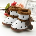 thumbnail image 4 of HUANBAI Baby Girls Boys Soft Booties Snow Boots Toddler Warming Shoes 12, 4 of 5