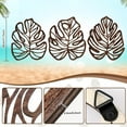 thumbnail image 4 of Nvzi Wooden Palm Leaves Wall Art, 3 Pcs Tropical Leaf, Boho Plant Decor, Wood Brown, 11.81" x 9.84" x 0.19", 3 Count, 4 of 4