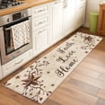 thumbnail image 2 of Runner Rug 2'x6', Brown Farmhouse Washable Non-Slip Hallway Runner Rugs, Retro Country Stars Rustic Branches Berry Bedside Rugs Floor Mats Carpet Runners for Kitchen Bathroom Laundry Room, 2 of 8